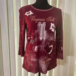 Vintage P. Michael Virginia Tech Hokies NCAA Long Sleeve Top